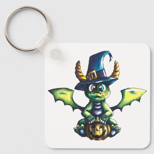 マジカルハロウィーンドラゴンデザイン キーホルダー (正面)