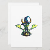 マジカルハロウィーンドラゴンデザイン セーブザデート (正面/裏面)