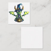 マジカルハロウィーンドラゴンデザイン ノートカード (正面/裏面)