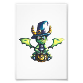 マジカルハロウィーンドラゴンデザイン フォトプリント           