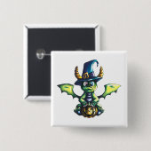 マジカルハロウィーンドラゴンデザイン 缶バッジ (正面&裏面)