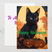 マジカルハロウィーンブラックカート&パンプキンス シーズンカード (正面/裏面)