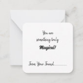 マジカルハートウィッチヴァレンティーンズデイノートカード ノートカード (裏面)