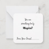 マジカルハートウィッチヴァレンティーンズデイノートカード ノートカード (裏面)