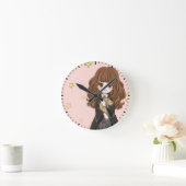 マジカルハーマイオニーグレンジャー水彩 ラウンド壁時計 (ホーム)