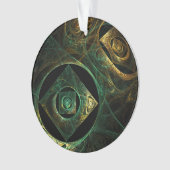 マジカルバイブレーション抽象芸術アートアクリルサークル オーナメント (正面)