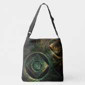 マジカルバイブレーション抽象芸術アートクロス体 クロスボディバッグ (裏面)