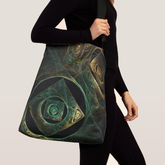 マジカルバイブレーション抽象芸術アートクロス体 クロスボディバッグ (クローズアップ)