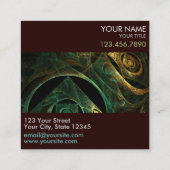 マジカルバイブレーション抽象芸術アートプロフェッショナル スクエア名刺 (裏面)