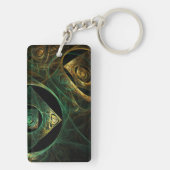 マジカルバイブレーション抽象芸術アート キーホルダー (裏面)