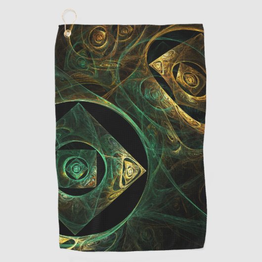 マジカルバイブレーション抽象芸術アート ゴルフタオル (正面)