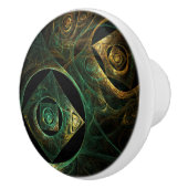 マジカルバイブレーション抽象芸術アート セラミックノブ (右)