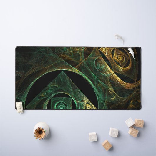 マジカルバイブレーション抽象芸術アート デスクマット (キッズテーブル)