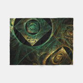 マジカルバイブレーション抽象芸術アート フリースブランケット (正面(横))