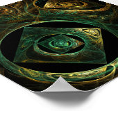 マジカルバイブレーション抽象芸術アート ポスター (角)