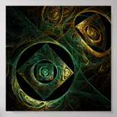 マジカルバイブレーション抽象芸術アート ポスター (正面)