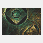 マジカルバイブレーション抽象芸術アート ラッピングペーパーシート (正面)