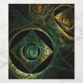 マジカルバイブレーション抽象芸術アート ワインラベル (シングルラベル)