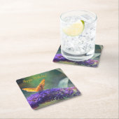 マジカルバタフライパーティーコースター スクエアペーパーコースター (インサイチュ)