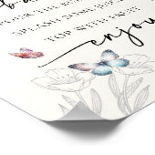 マジカルバタフライミモサバーブライダルシャワー ポスター (角)