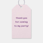 マジカルパステルカスタムユニコーン誕生日 ギフトタグ (裏面)