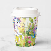 マジカルパステルカスタムユニコーン誕生日 紙コップ (右)