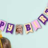 マジカルパステルカスタム誕生日写真 バンティングフラッグ