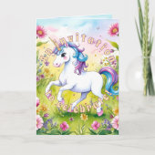 マジカルパステルカスタム誕生日写真 招待状 (正面)