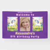 マジカルパステルカスタム誕生日写真 横断幕 (横)