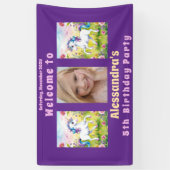 マジカルパステルカスタム誕生日写真 横断幕 (縦)