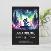 マジカルパステルキャット誕生日 招待状 (スタンド正面)