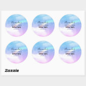 マジカルパステルクラウドとレインボーキャンドルビズ ラウンドシール (シート)