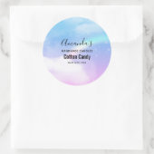 マジカルパステルクラウドとレインボーキャンドルビズ ラウンドシール (バッグ)