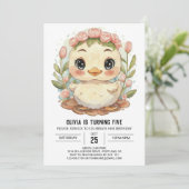 マジカルパステルダック誕生日 招待状 (スタンド正面)