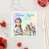 マジカルパステルプリンセスファンタジーレインボーキャッスル スタンダードカクテルナプキン (インサイチュ)