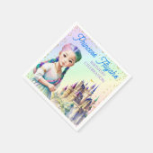 マジカルパステルプリンセスファンタジーレインボーキャッスル スタンダードカクテルナプキン (角)