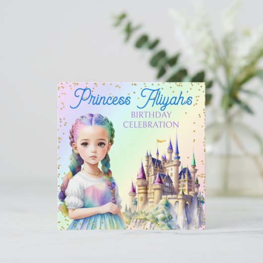 マジカルパステルプリンセスファンタジーレインボーキャッスル 招待状 (スタンド正面)