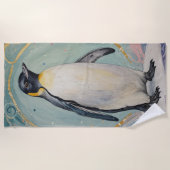 マジカルパステルペンギン ビーチタオル (正面)