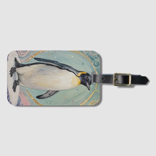 マジカルパステルペンギン ラゲッジタグ (正面横)