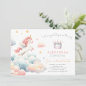 マジカルパステルユニコーンバースデーパーティー 招待状 (スタンド正面)