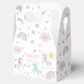 マジカルパステルユニコーンレインボーバースデーパーティー フェイバーボックス (オープン)