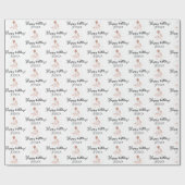 マジカルパステルユニコーンレインボーバースデーパーティー ラッピングペーパー (フラット)