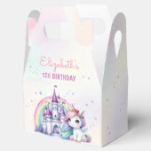 マジカルパステルユニコーンレインボー誕生日 フェイバーボックス (オープン)