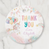 マジカルパステルユニコーン誕生日サンキューユー フェイバータグ (正面)