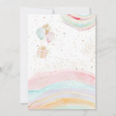 マジカルパステルユニコーン誕生日 招待状 (裏面)