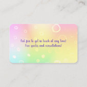 マジカルパステルレインボー 名刺 (裏面)