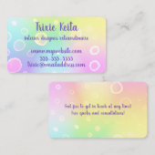マジカルパステルレインボー 名刺 (正面/裏面)