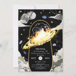 マジカルパステル宇宙誕生日 招待状