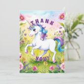 マジカルパステル カスタム バースデー フォト サンキューカード (スタンド正面)