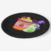 マジカルパンプキンスパイスポーションラテ恋人 ペーパープレート (アングル)